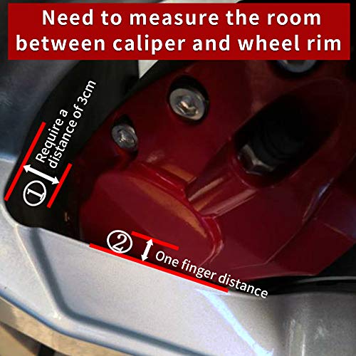 AOOA Aluminum Red Caliper Covers Black Character Fits 2011-2015 Camaro (set of 4) - Image 5