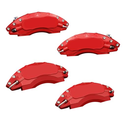 AOOA Aluminum Red Caliper Covers Black Character Fits 2011-2015 Camaro (set of 4) - Image 1