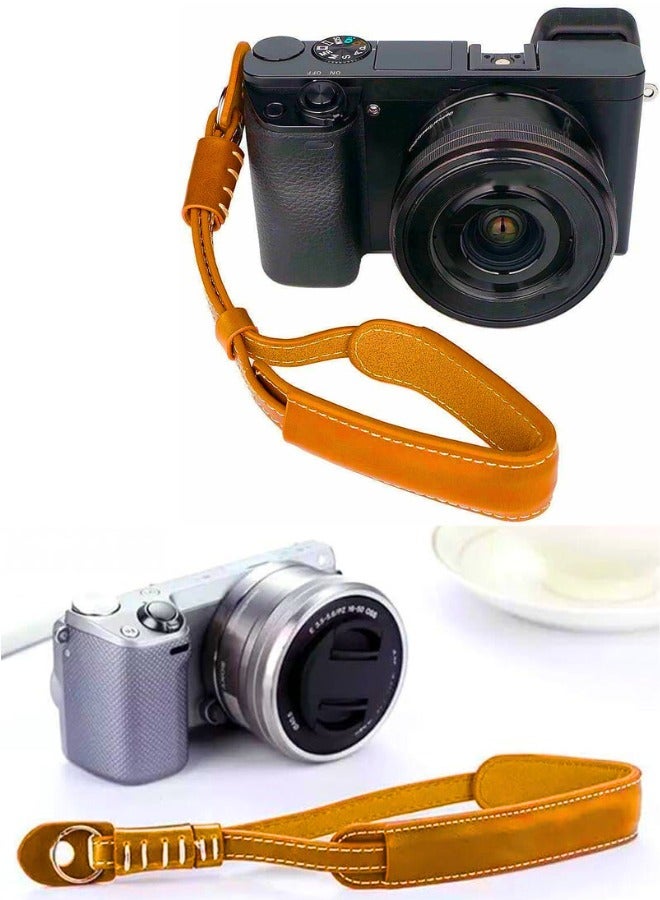 Chase Up Premium Leather Camera Hand Strap - Ergonomic Wrist Strap for DSLR/SLR/Mirrorless Cameras, Secure & Comfortable Grip for Photographers, Quick-Release Design (Fits Canon/Nikon/Sony/Fujifilm) - Image 3
