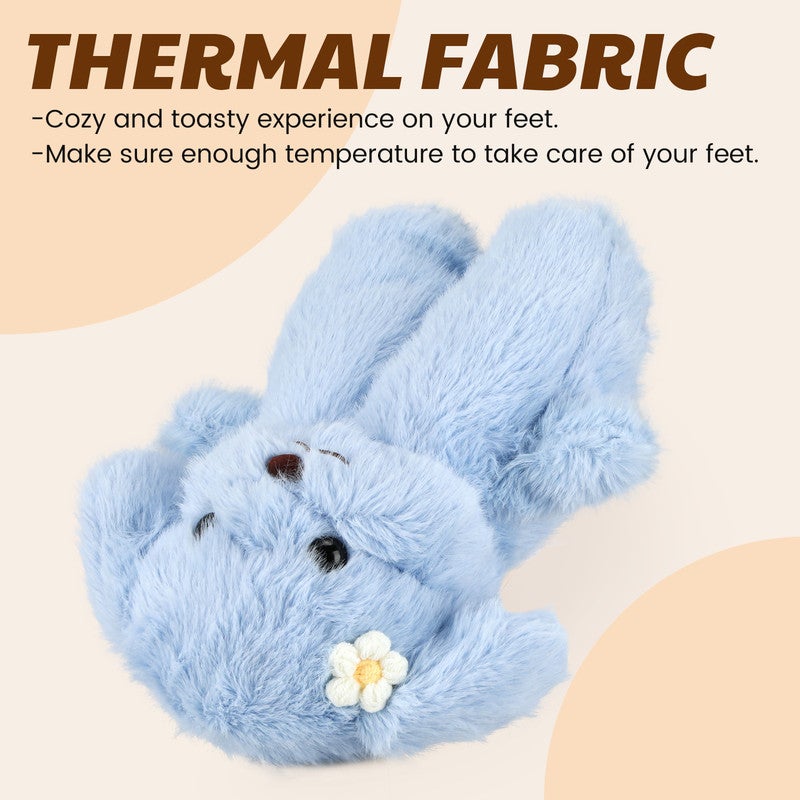 لاكي كيدز نعال قطيفة برسوم كرتونية مضحكة للبالغين - أحذية داخلية دافئة من إسفنج الذاكرة من الصوف، نعال منزلية ناعمة ومريحة بنعل مانع للانزلاق للنساء - Image 2