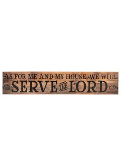 P. Graham Dunn P. Graham Dunn My House Will Serve The Lord 7 x 36 Wood Pallet Wall Art Sign Plaque  - Image 1
