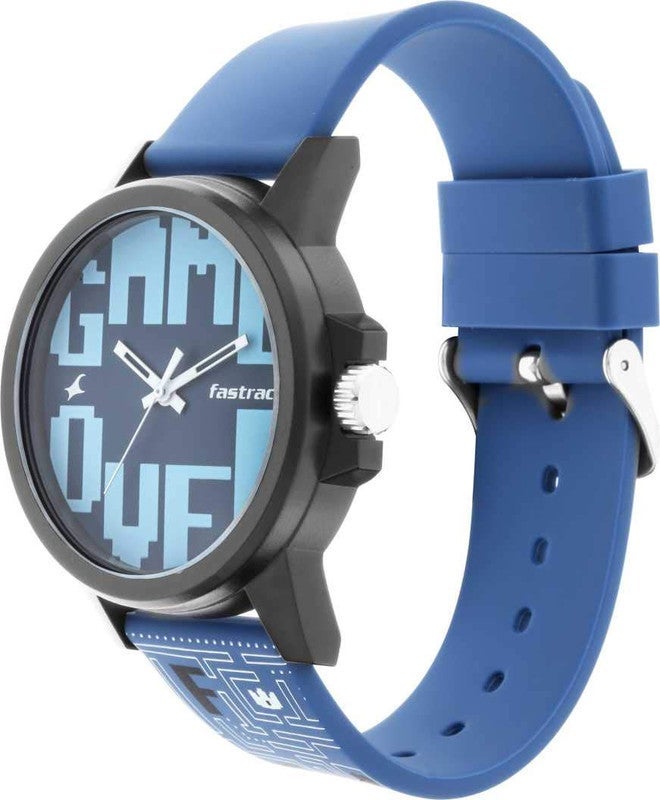 Fastrack Analog Blue Dial Unisex-Adult Watch-68012PP02 - Image 4