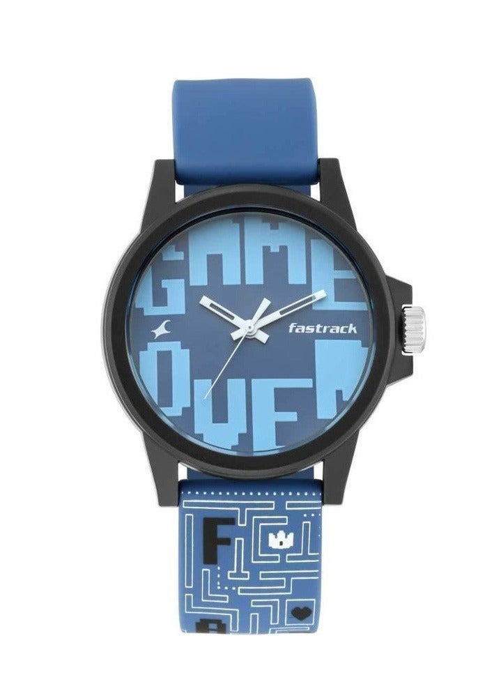 Fastrack Analog Blue Dial Unisex-Adult Watch-68012PP02 - Image 1