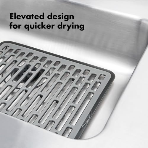 OXO Good Grips Small Sink Mat, Gray - Image 4