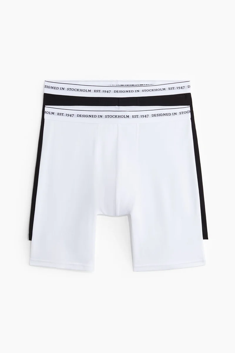 H&M  2-pack COOLMAX® long trunks for Men | Best Price UAE
