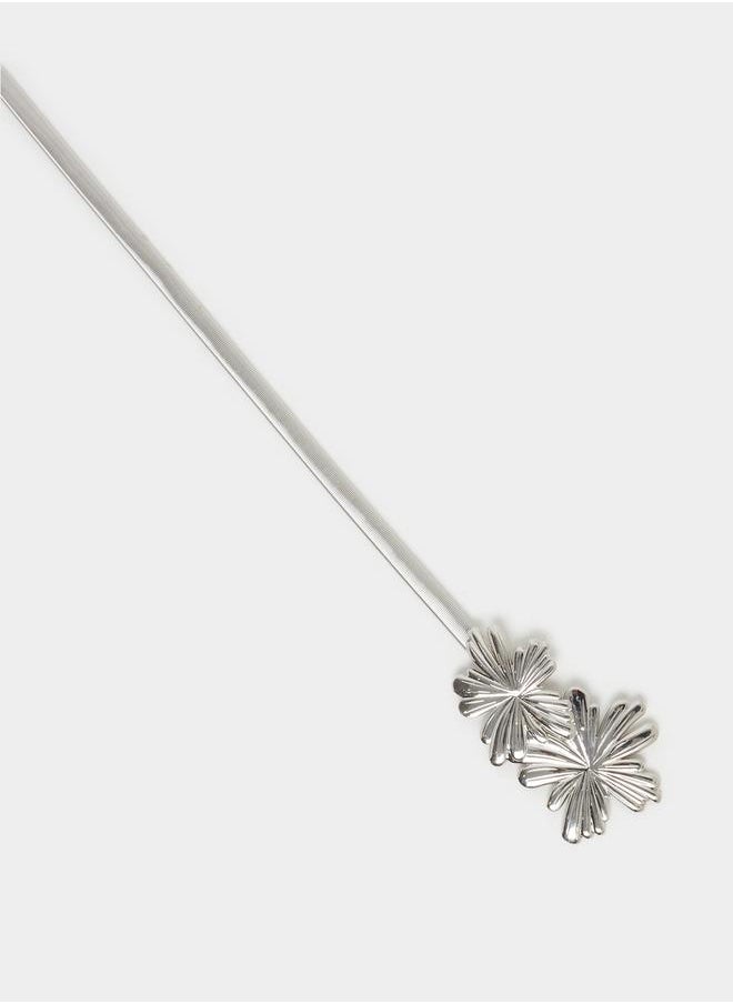 Styli Floral Accent Slim Belt  - Image 2