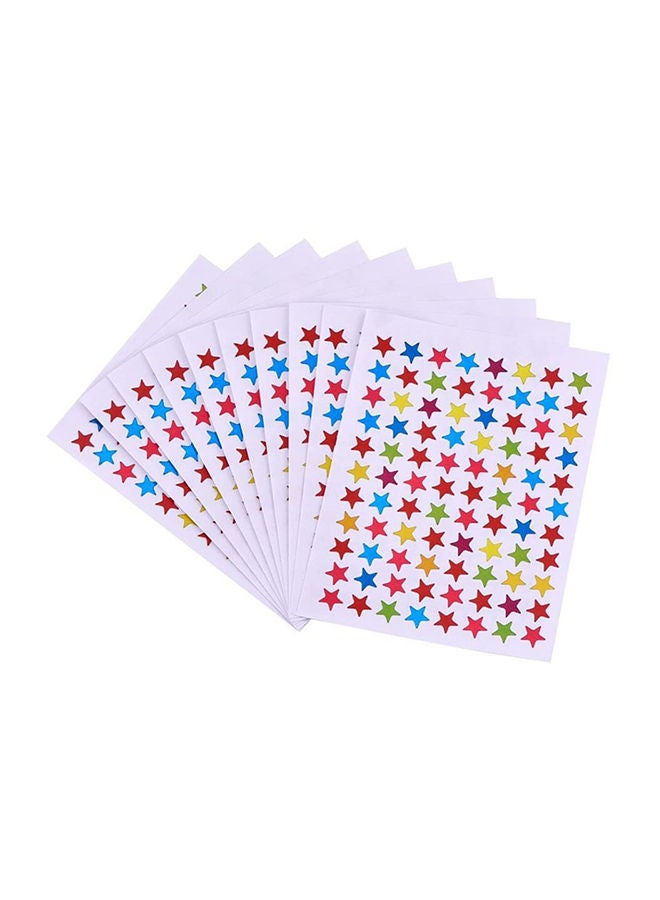 نيبمينينت مجموعة من 10 أوراق ملصقات بشكل نجوم