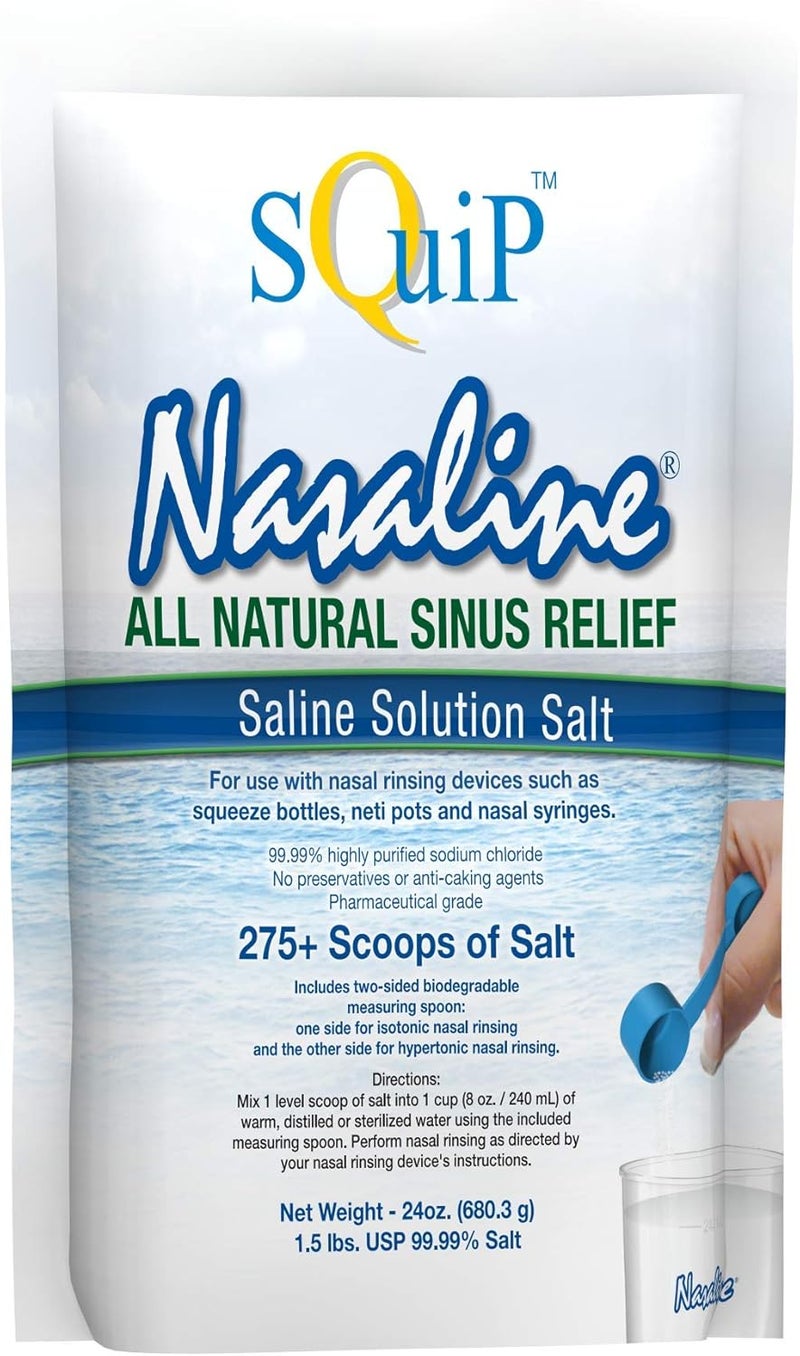 Squip Squip Saline Solution Salt, 24 Ounce Pouch 