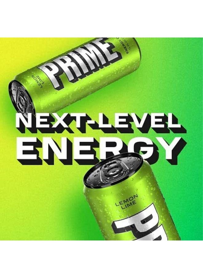 prime_hydration_drink - Prime Energy Drink Lemon Lime Naturally Flavored, Zero Sugar, 355ml - Image 1