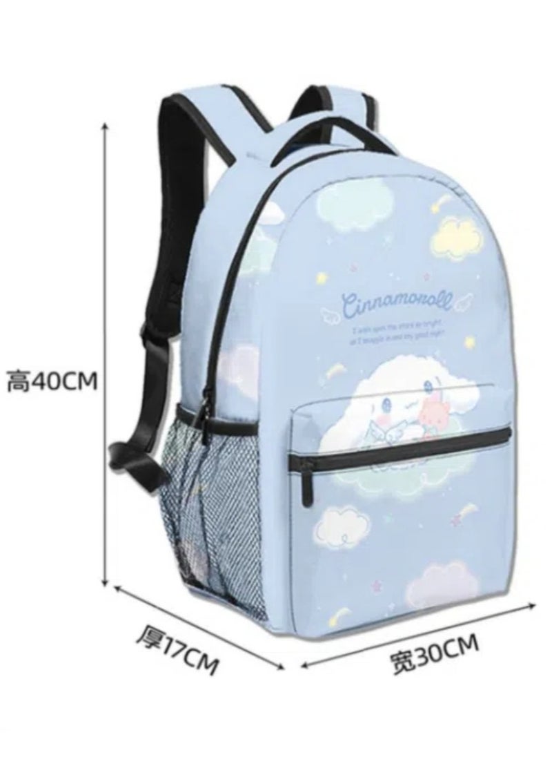 Sanrio - 【 School Season 】Cinnamoroll Student Children's School bag Cartoon Backpack Back-to-school Essential 14 Inch Laptop Backpack Children's Travel Backpack Leisure Backpack Various Styles - Image 1