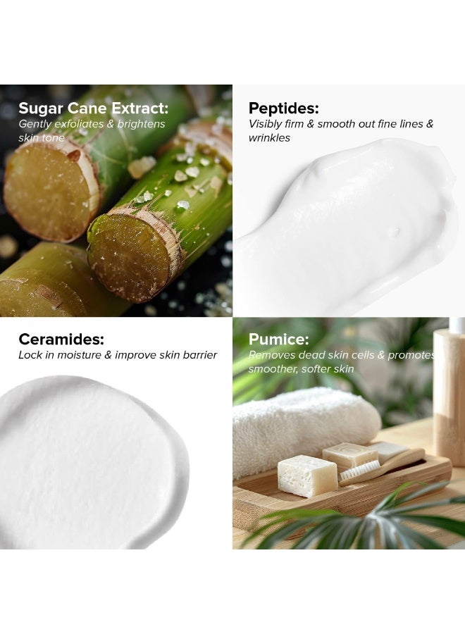 DRMTLGY Microdermabrasion Facial Scrub and Face Mask. Non-Abrasive Face Exfoliator Improves Acne Scars, Blackheads, Pore Size, and Skin Texture. 2 oz - Image 3