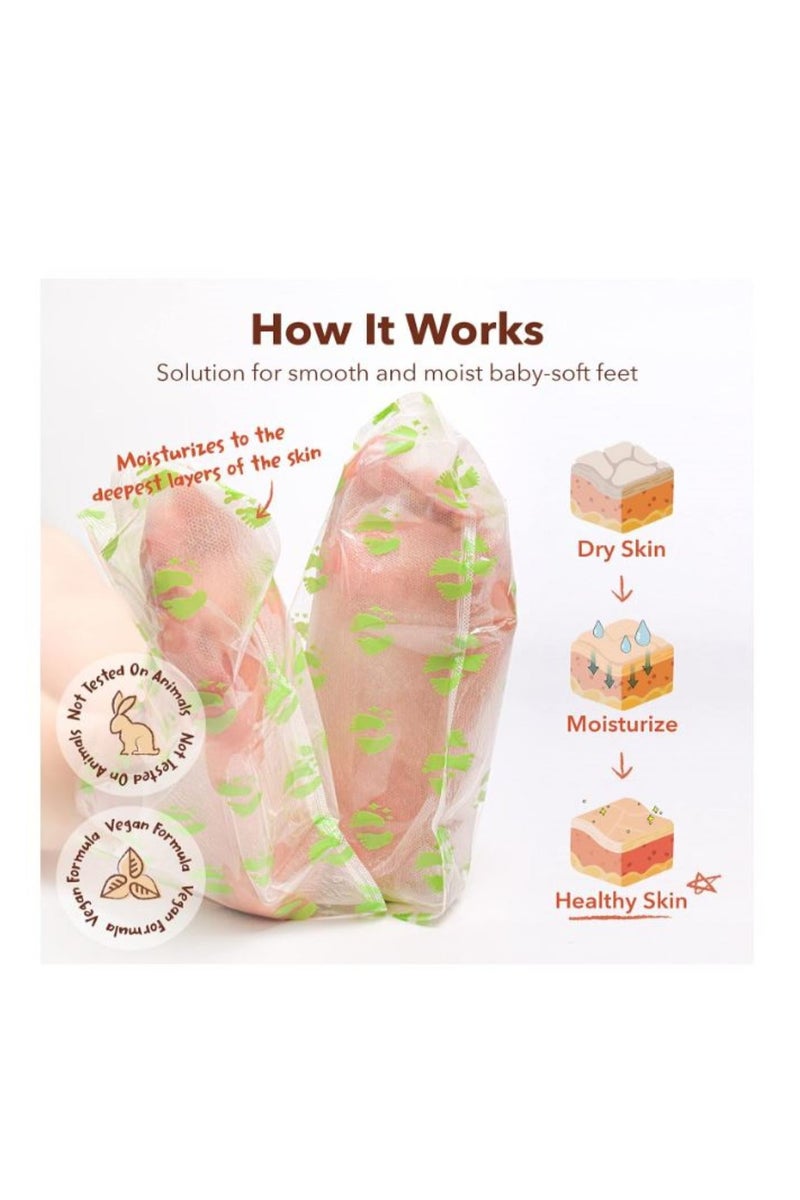 بيور ديرم قناع تقشير القدمين بخلاصة البابايا من بيورديرم - عبوة من 3 قطع - Image 2