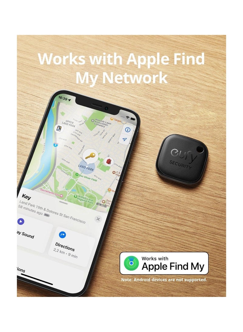إيوفي جهاز تتبع سمارت تراك لينك انكر Eufy Security، اسود - T87B0011 - Image 4