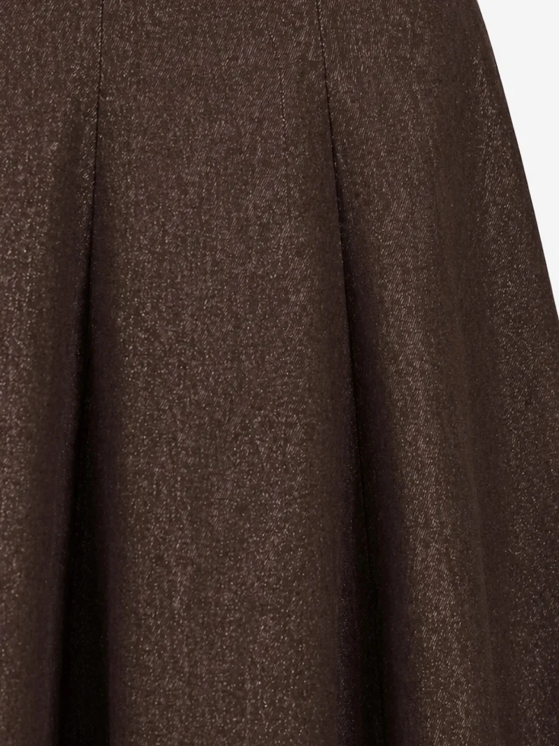 ميكسراي MIXRAY High Waist A-Line Midi Denim Skirt