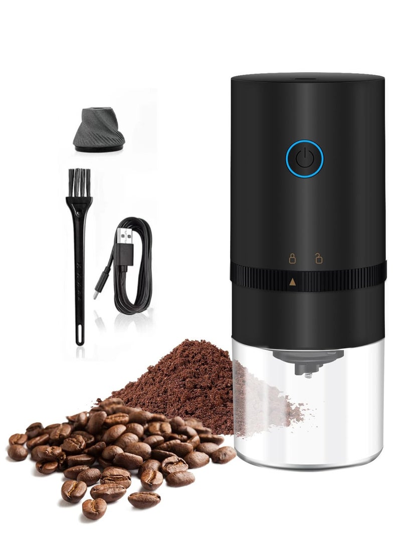 Electric Burr Coffee Grinder, Cordless Portable Coffee Bean Grinder, Rechargeable Mini Coffee Grinder with Multiple Grinding Settings  - Image 1
