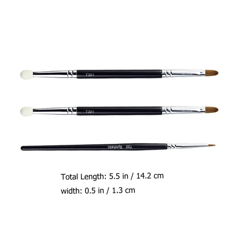 3Pcs Professional Concealer Brush Set For Precision Eye Makeup And Spot Coverage Portable - Image 3