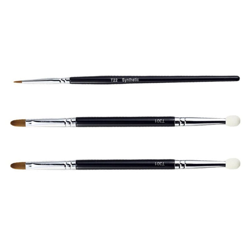 3Pcs Professional Concealer Brush Set For Precision Eye Makeup And Spot Coverage Portable - Image 2