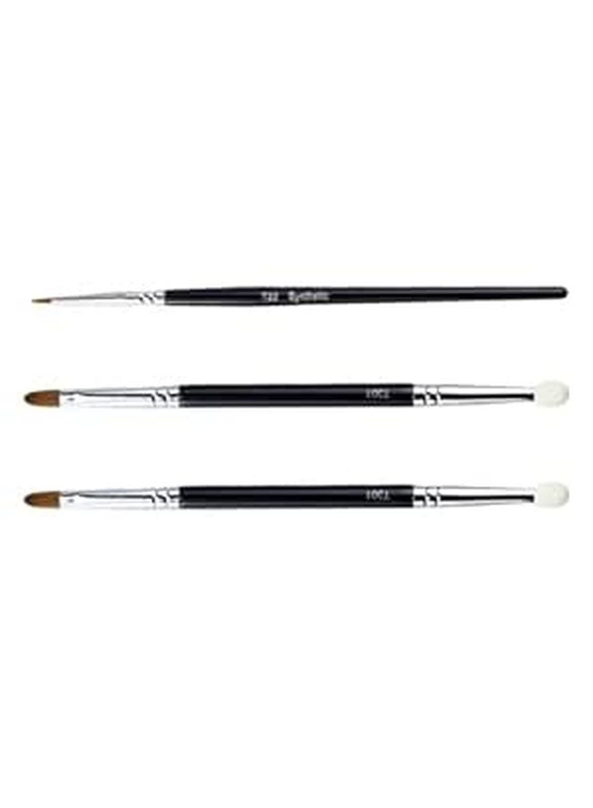 3Pcs Professional Concealer Brush Set For Precision Eye Makeup And Spot Coverage Portable - Image 1