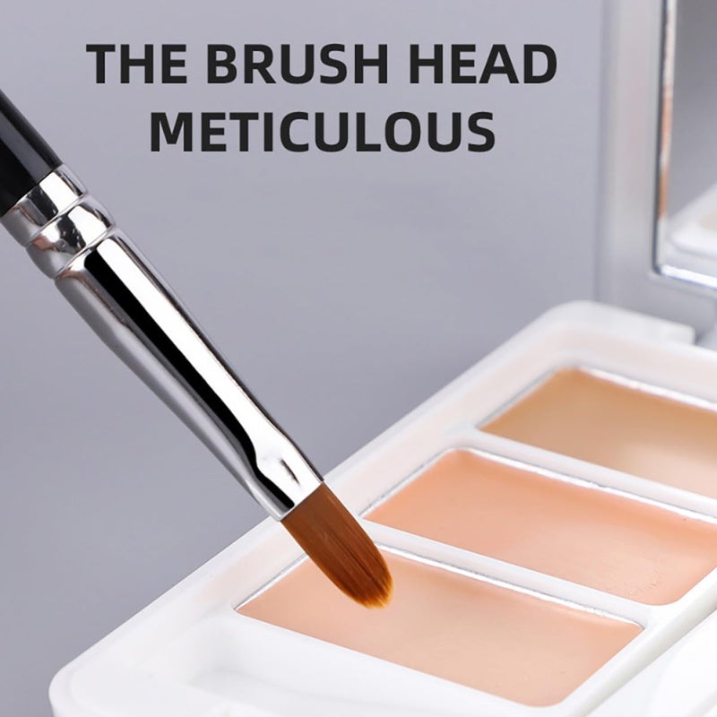 3Pcs Professional Concealer Brush Set For Precision Eye Makeup And Spot Coverage Portable - Image 4