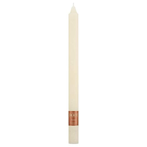 Root Candles 12-Count Unscented Dinner Candles Dripless Beeswax Enhanced Timberline™ Arista™ Boxed Candle Set, 12-Inch, Ivory - Image 2