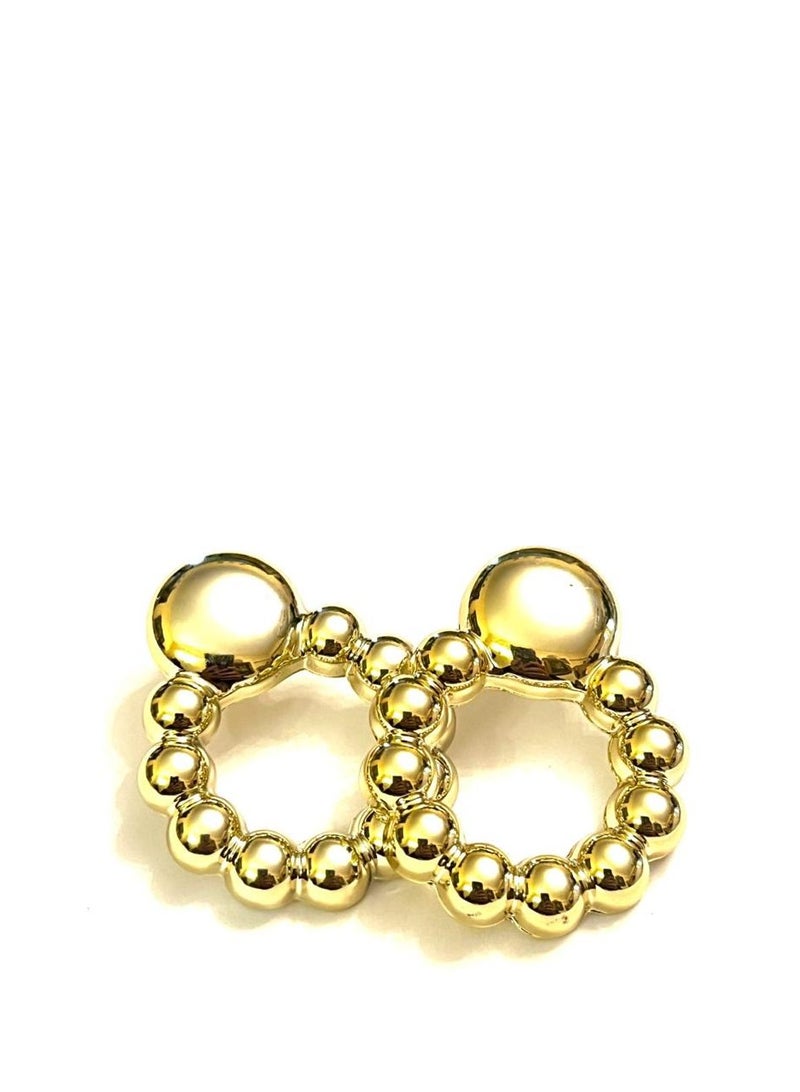 Trio Earrings Statement gold earrings - Image 1