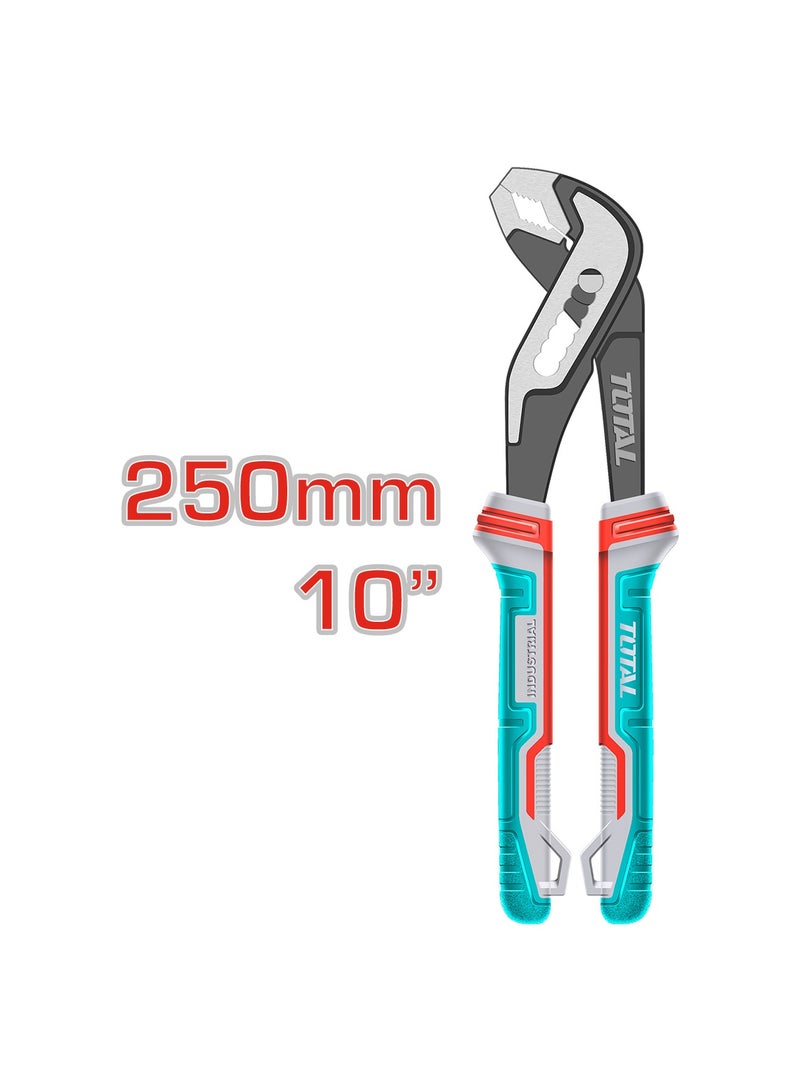 TOTAL Professional Pump Pliers Set, Cr-V Steel, Black-Oxide Finish, TPR Rubber Handles, 3-Piece Set (200mm/250mm/300mm), Model THT2PK231 - Image 3