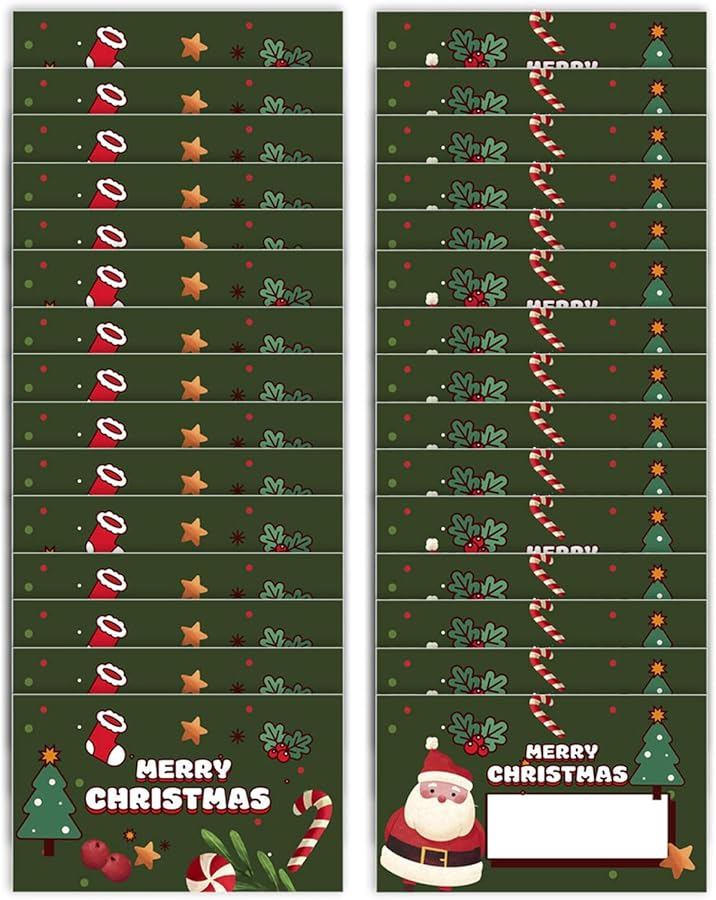 Green Reusable Christmas Party Scratch Cards 30Pcs For Birthday Wedding Family Gathering - Image 1