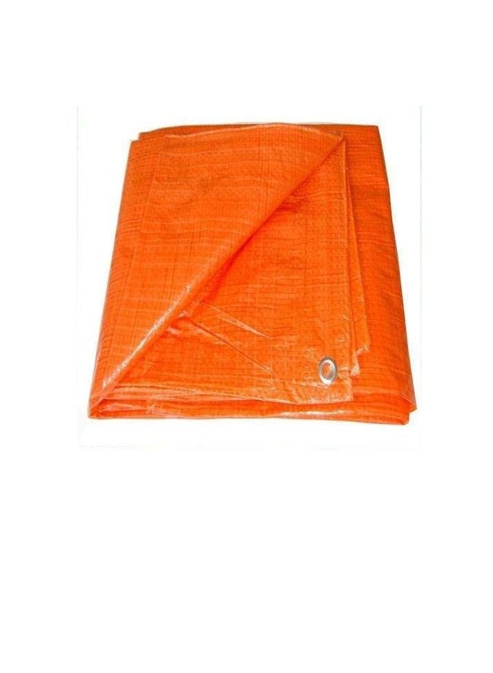 Waterproof Ground Cover Tent Shelter Dust-proof Rain Cover Tarpaulin Sheet (40 x 40, ORANGE) - Image 1