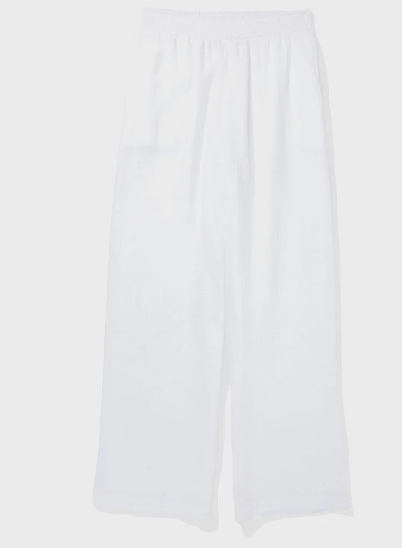 Aerie High Waist Wide Leg Pants