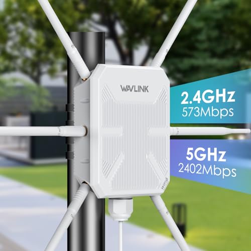 WAVLINK AX3000 WiFi 6 Outdoor WiFi Extender with PoE, 2025 New Model Dual Band 2.4G+5G Long Range Outdoor Wireless Access Point, 6x7dBi High-gain Antennas, IP67 Weatherproof, Work with Starlink - Image 3