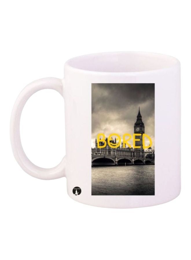 RYN Sherlock TV Series Printed Mug White/Grey/Yellow
