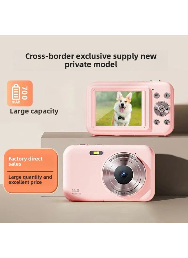 Generic Dc406 Camera Student Digital Camera Entry-Level Retro High-Definition Card Machine Travel Portable Kidsren's Mini Ccd-Body Color:64g Memory Card  - Image 2