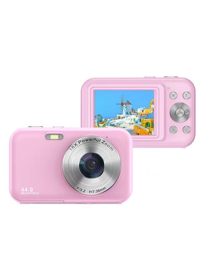 Generic Dc406 Camera Student Digital Camera Entry-Level Retro High-Definition Card Machine Travel Portable Kidsren's Mini Ccd-Body Color:64g Memory Card  - Image 1