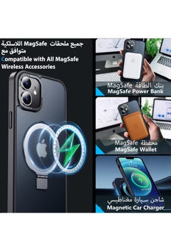 Eligo iPhone 12/ 12 Pro MagSafe Case with Magnetic Invisible Stand,【Full Shockproof Protection】Matte Back Phone Cover with Magnet Kickstand for Apple 12/ 12 Pro (2020)(Black)  - Image 2