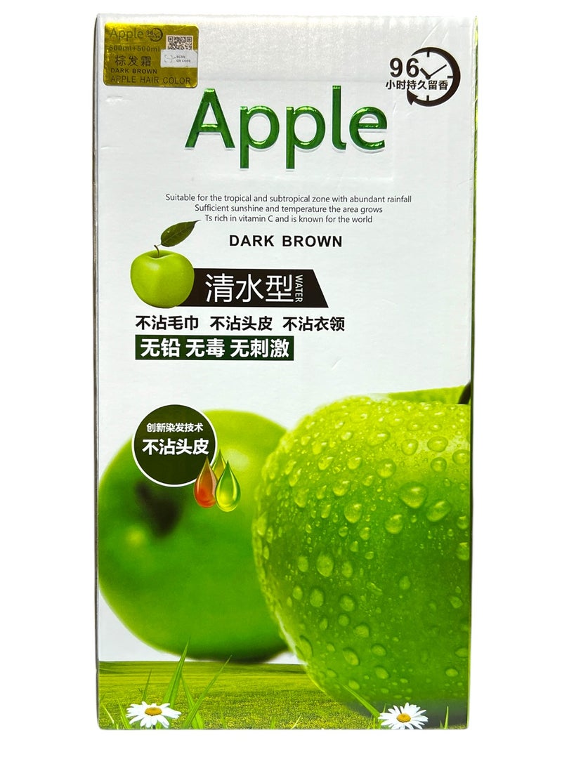 ابل  كريم تلوين الشعر بلون التفاح البني الداكن 1000 مل - Image 2