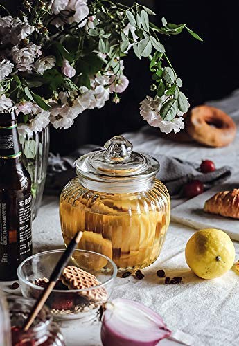 kaqer 650ml Glass jar with Air Tight Lid for Herbs JarJam JarCookie Jar Storage Pop Glass with Air Tight Lid 1 - Image 4