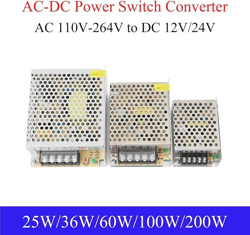 36W Switching Power Supply AC 110 264V To DC 12V 24V 25W 60W 100W 120W LED Strip Adapter - Image 2