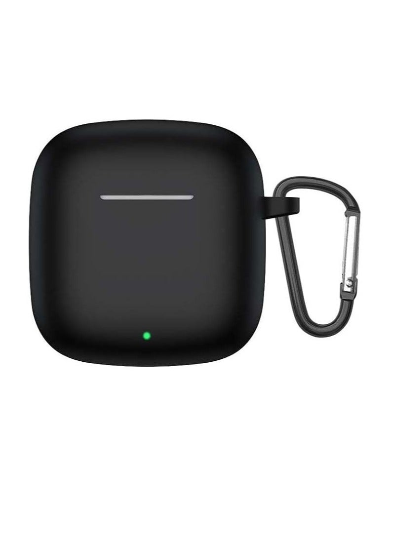 جراب علبة شحن من السيليكون متوافقة مع علبة سماعة هواوي فري بادز SE 3، مضاد للصدمات ونحيف للغاية وبدون رائحة من جيوبوي، لون اسود مموه