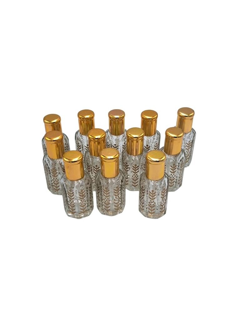 Set Of 12 Pieces Tola Size Glass For Oil Perfumes - Image 3