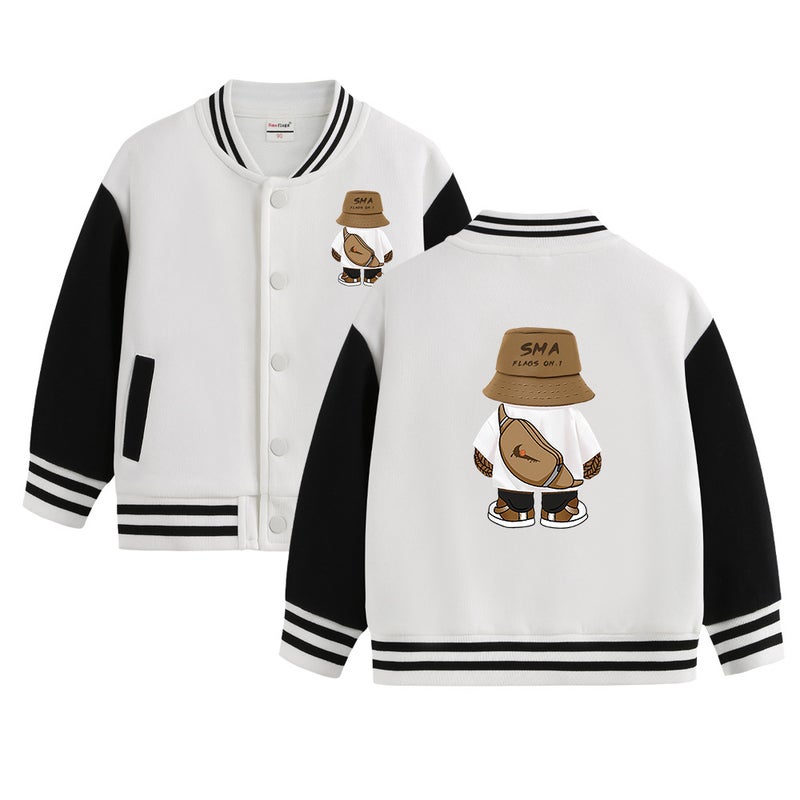 Boys Baseball Suit Coat Autumn New Style Boys Contrast Color All-Match Middle And Big Kids Winter Fleece-Lined Children Baseball Clothes - Image 4