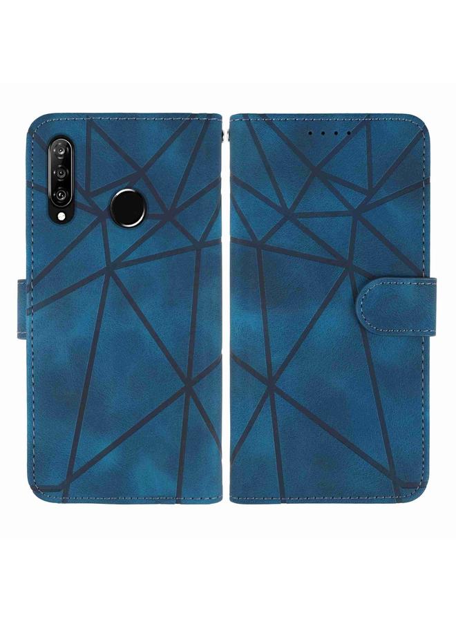 Zaboon Case For Huawei P30 Lite Skin Feel Geometric Lines Leather Phone Case - Image 2