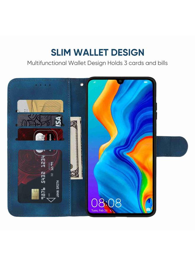 Zaboon Case For Huawei P30 Lite Skin Feel Geometric Lines Leather Phone Case - Image 3