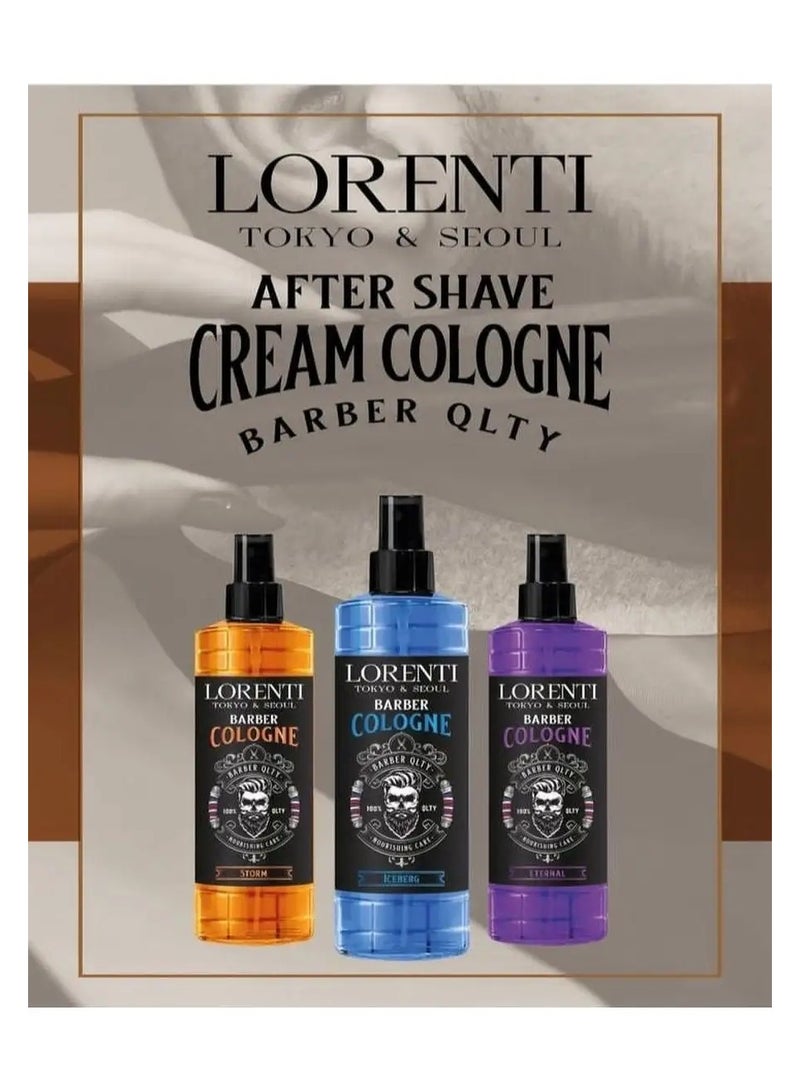 لورنتي كولونيا ما بعد الحلاقة لورينتي باربر 400 مل | بخاخ ما بعد الحلاقة للرجال يدوم طويلاً برائحة آيسبرغ - Image 3