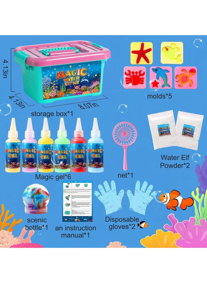 SIMDOW DIY Magic Water Gel Toy Kit for Kids – Aqua Figure Craft Set, Holiday Gift & Birthday Party Favors - Image 5