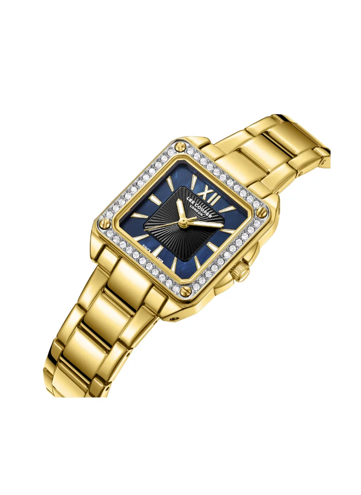 Lee Cooper LEE COOPER LC08127.190 Women's Analog Display Watch & Metal Strap Gold