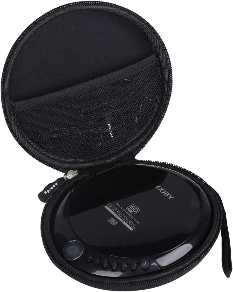 Aproca حافظة سفر صلبة من Aproca لجهاز تشغيل الأقراص المضغوطة المحمول CobyGPX PC807B PC332B - Image 1