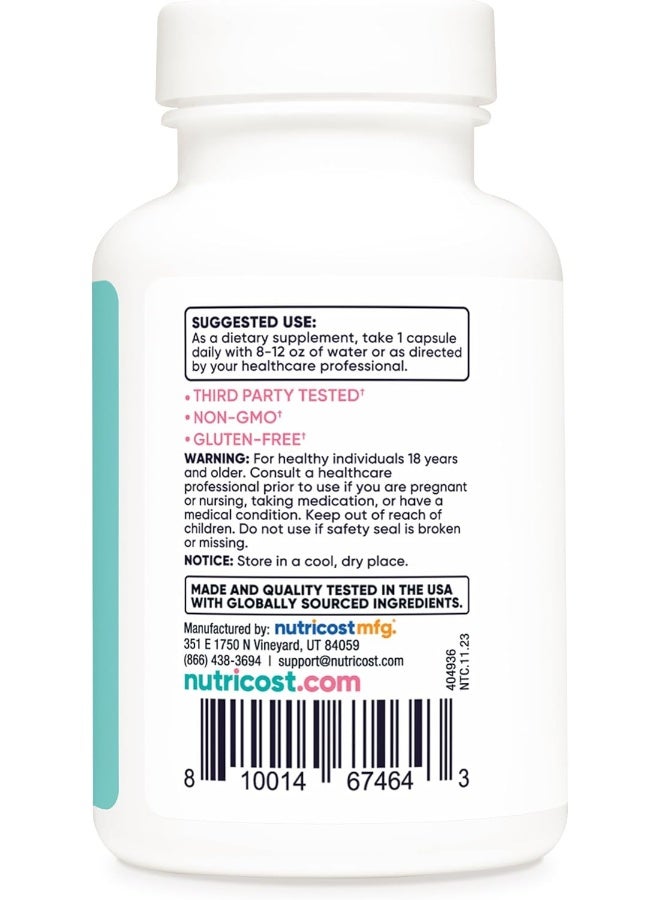 Nutricost Biotin Capsules for Women - 10,000mcg, 120 Count - Image 4