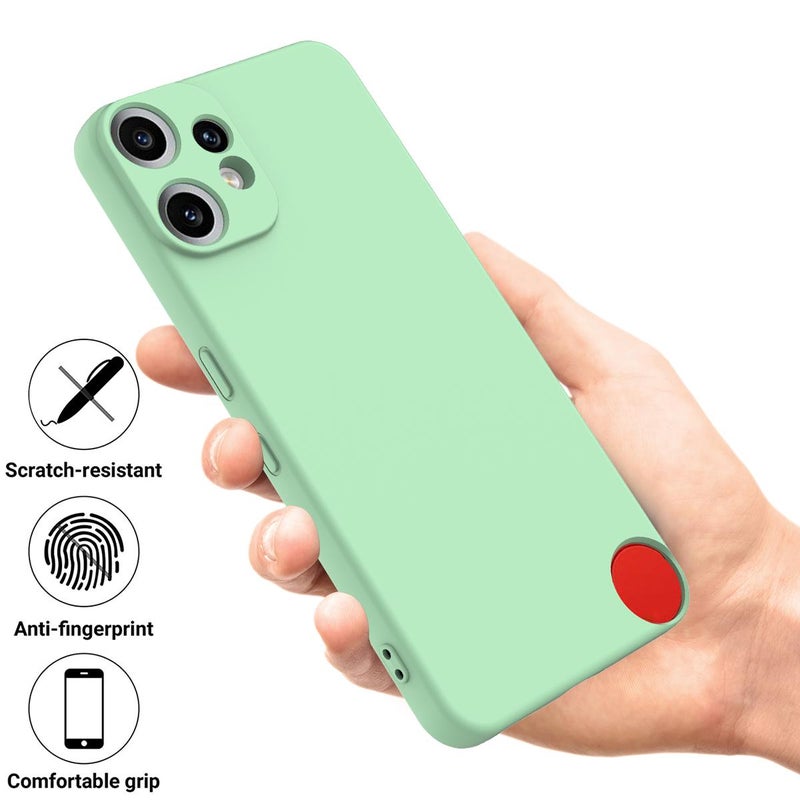 HuHa Case Cover For Nothing CMF Phone 2 Pro Solid Color Liquid Silicone Dropproof Full Coverage Phone Case(Green) - Image 2
