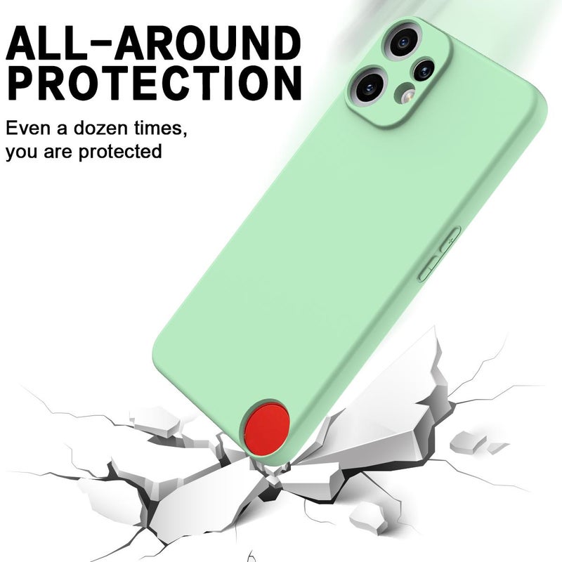 HuHa Case Cover For Nothing CMF Phone 2 Pro Solid Color Liquid Silicone Dropproof Full Coverage Phone Case(Green) - Image 5