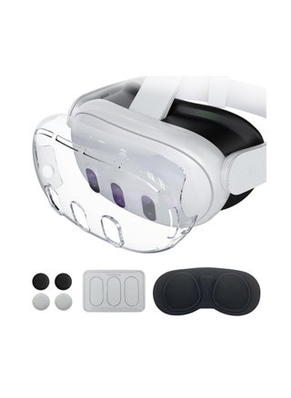 Accessories for Meta Quest 3, VR Accessory Set for Oculus Quest 3, VR Accessories Included Transparent Shell Cover, Lens Tempered Glass Protector, Protective Lens Cover, Joystick Caps - pzsku/Z0571A437146A52ACD1E4Z/45/_/1704604816/56ee40b3-3660-4fac-ac45-a7241367359d